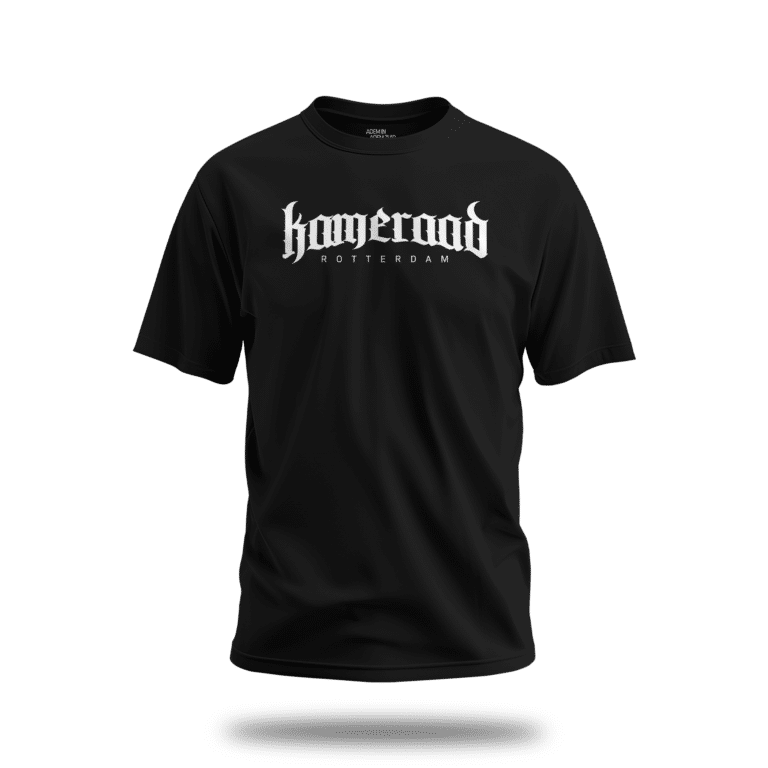 adem in adem zuid - t-shirt - zwart - kameraad